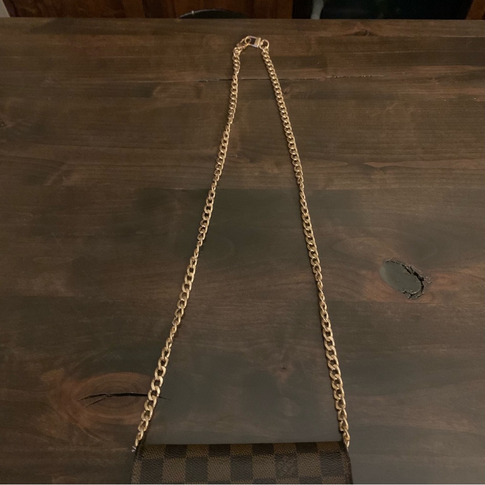 New Unisex 23 Inch Electroplated Gold Cuban Link Chain - Picture 6 of 9